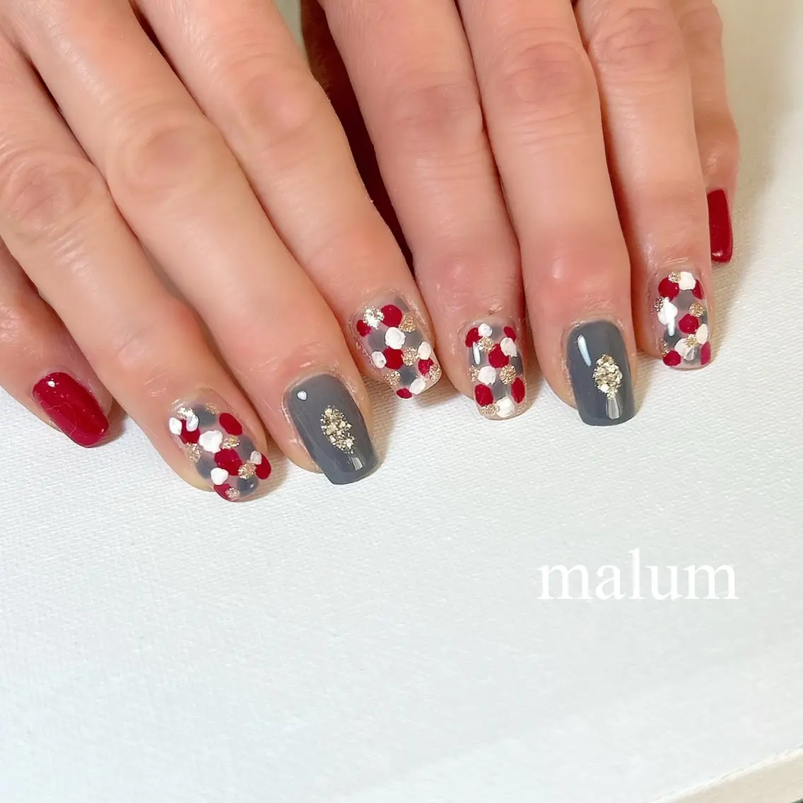 ネイル ハンドネイル malum nailのネイルデザイン