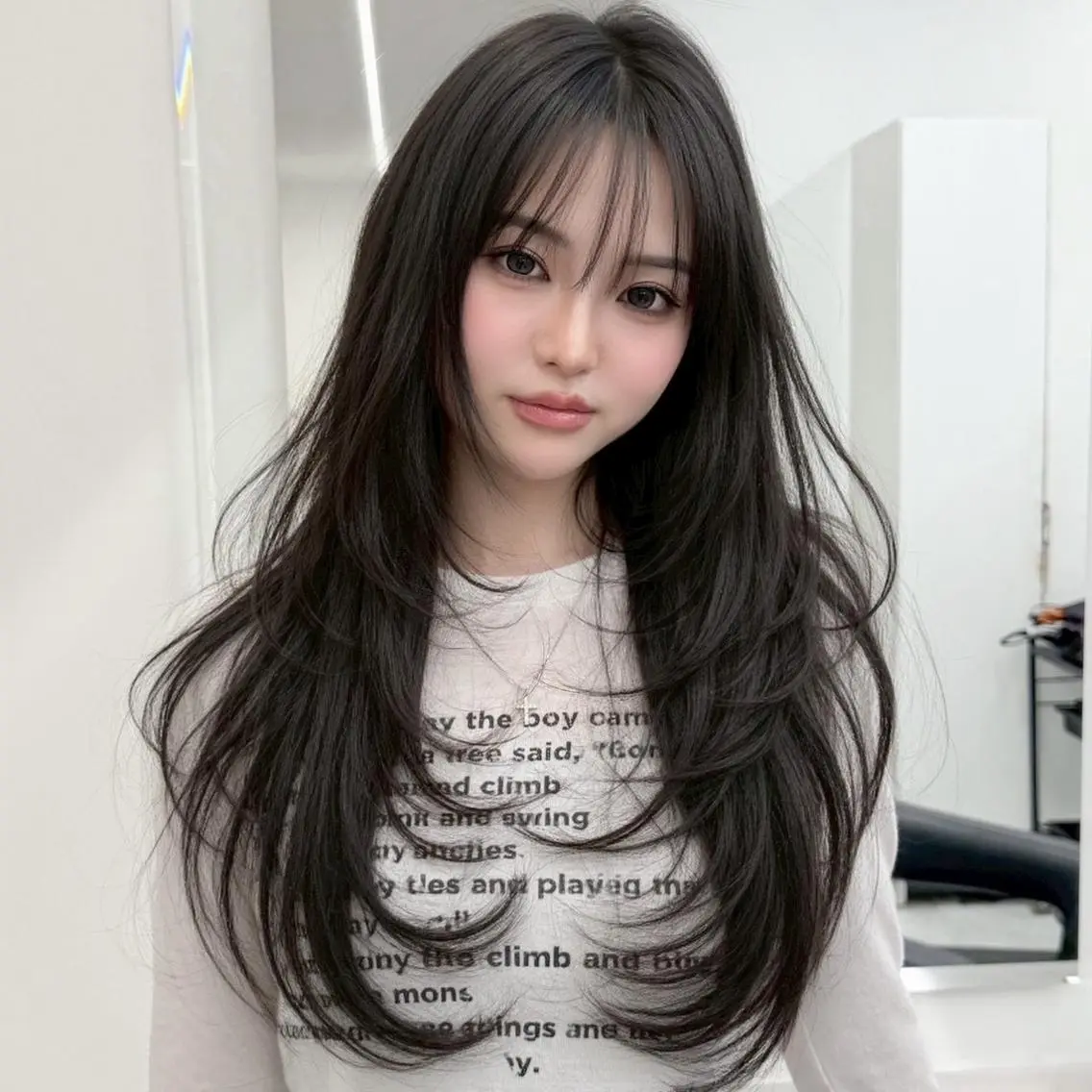 🥀前髪カット+透明感ワンカラー+オリジナルトリートメント+炭酸Spa🥀の写真