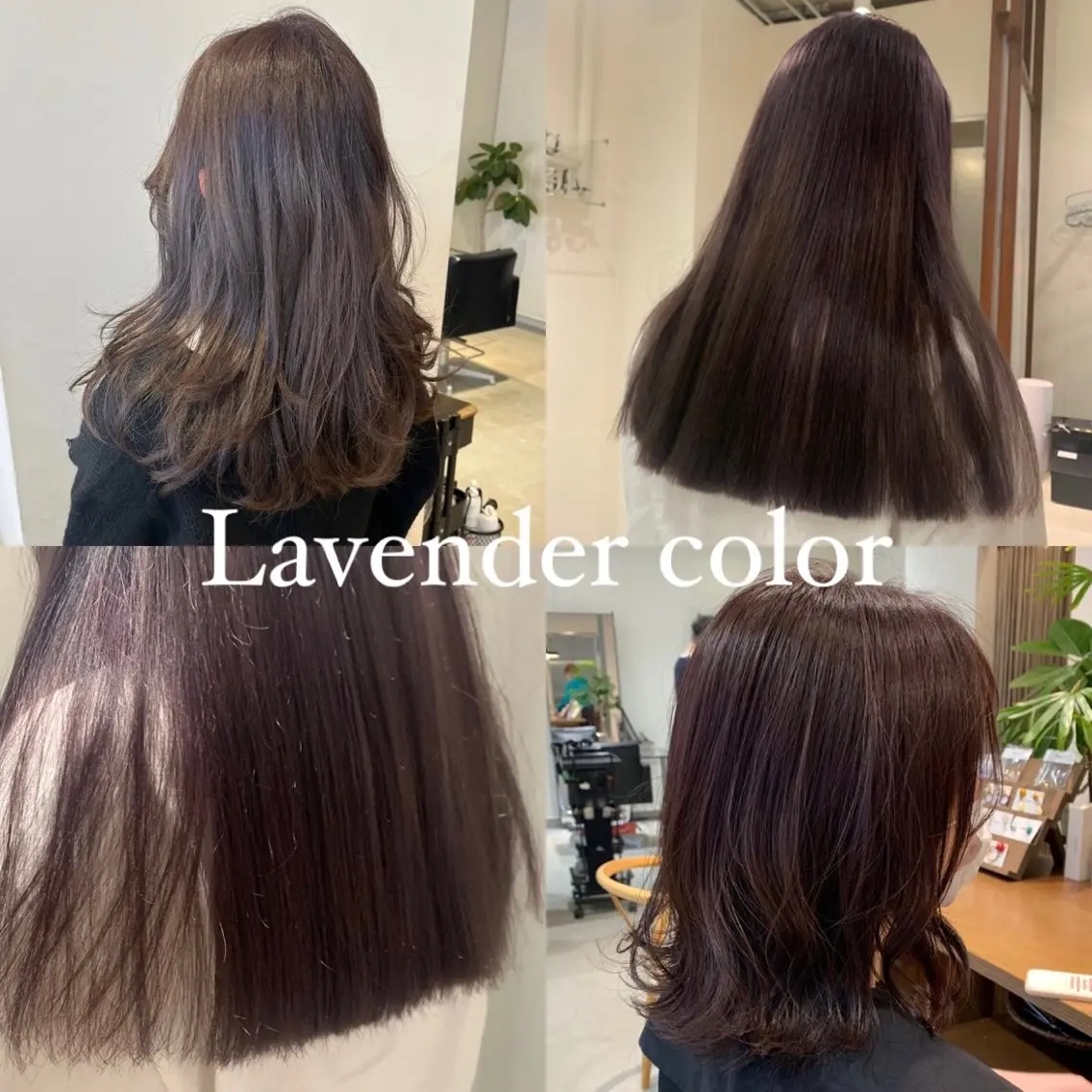 ロング カラー ヘアアレンジ ブリーチ ラベンダーカラー ブリーチなしカラー 顔まわりカット/ ボブ/SHIMADAのヘアスタイル