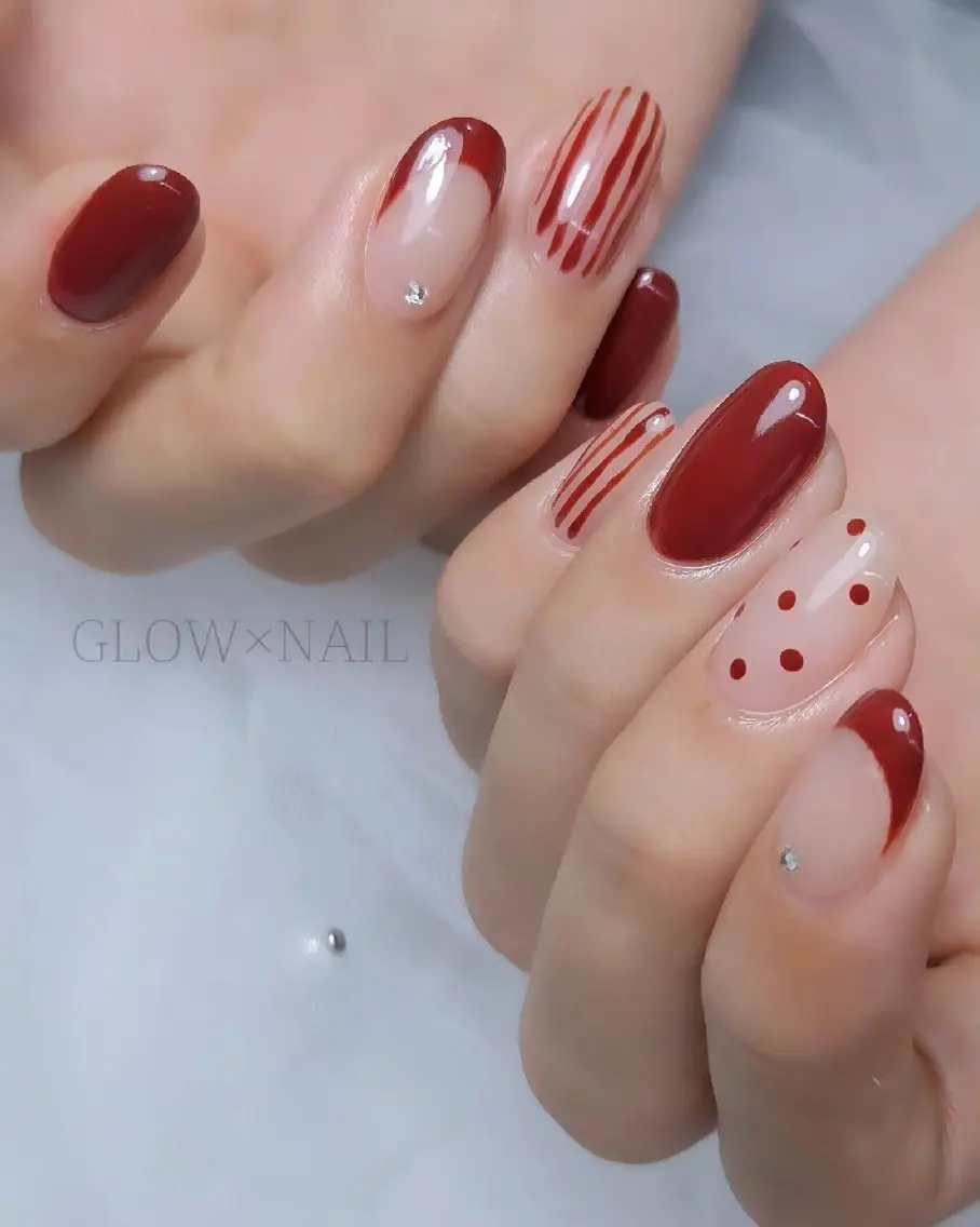 ネイル ハンドネイル GLOW×NAIL MAKOTOのネイルデザイン