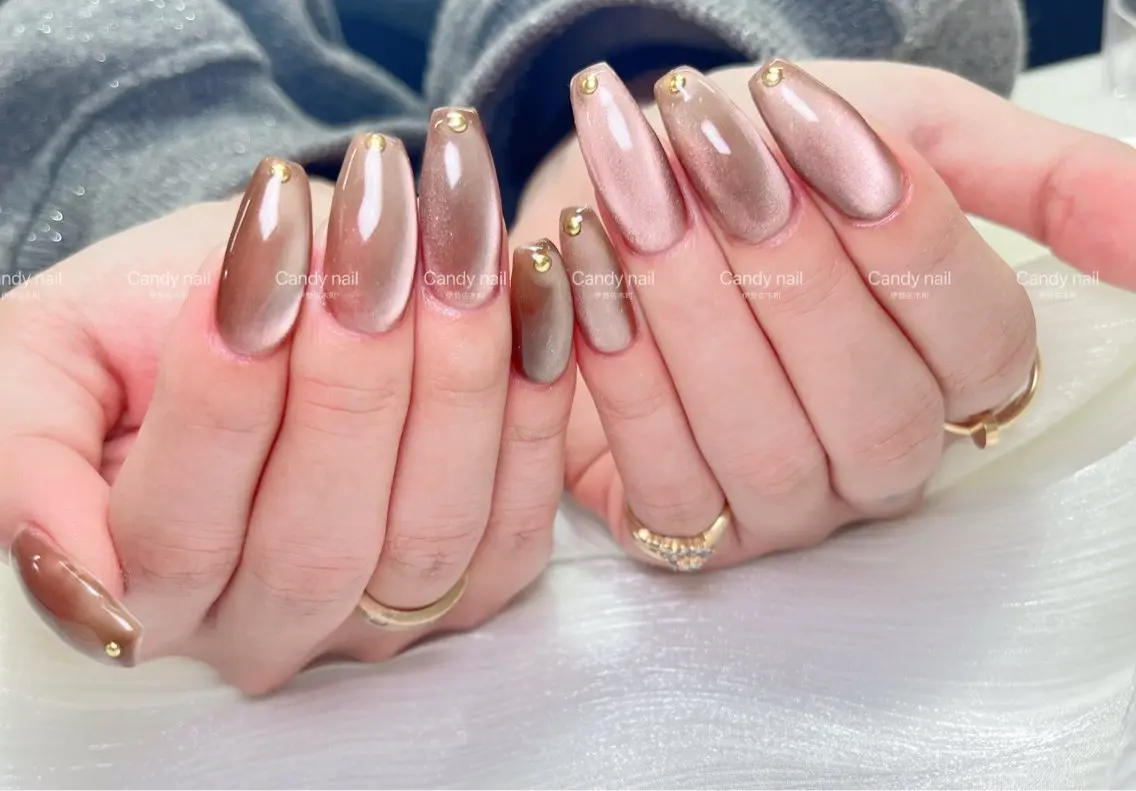 ネイル ハンドネイル candy nail 韓国風ワンホンネイルのネイルデザイン