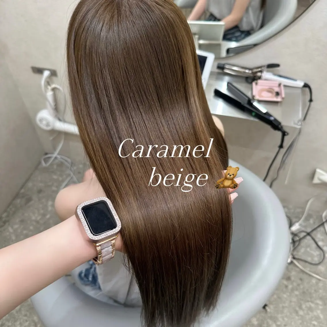 【🌱5月限定🌈】艶カラー+顔周りcut+超音波TR・スパ付き🎀ロング料金なし💝の写真