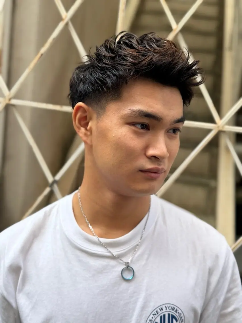 ショート パーマ 松浦 将仁のヘアスタイル