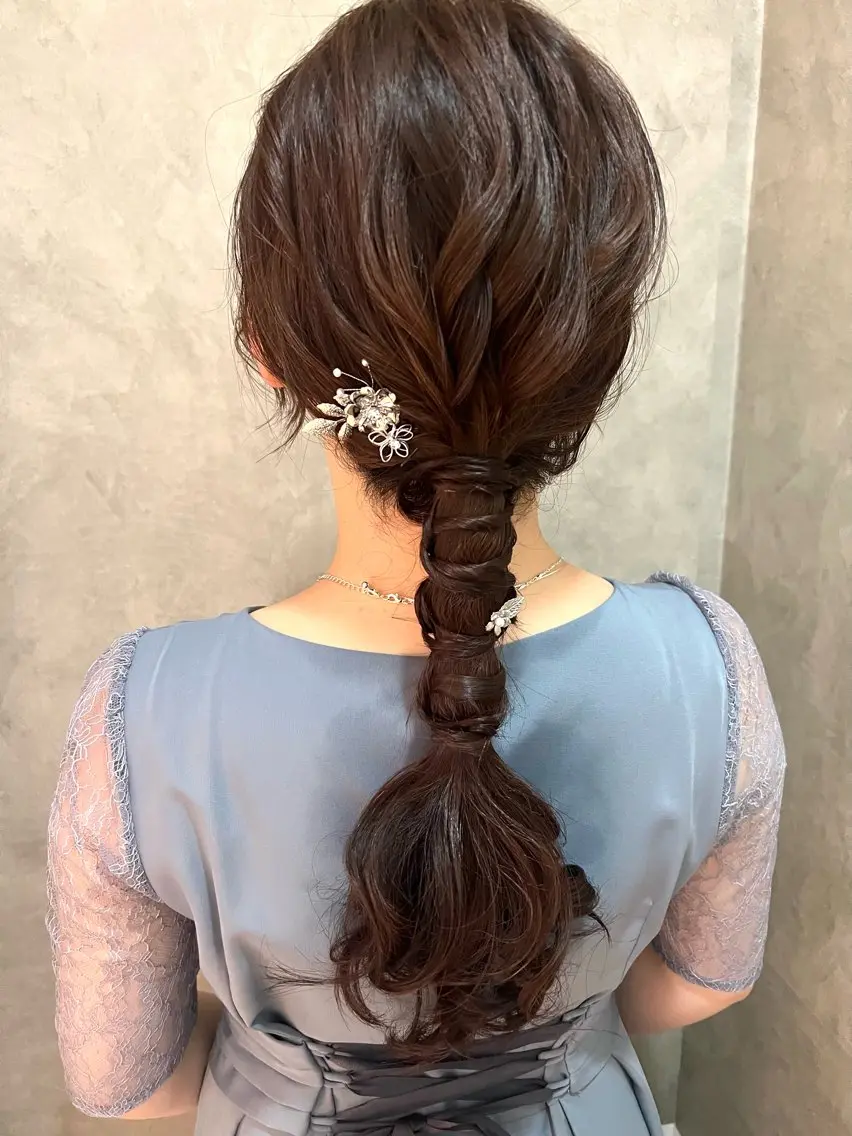 ヘアアレンジ ヘアセット 大人可愛いヘアメイク 💋🧚♀️しずかのヘアスタイル