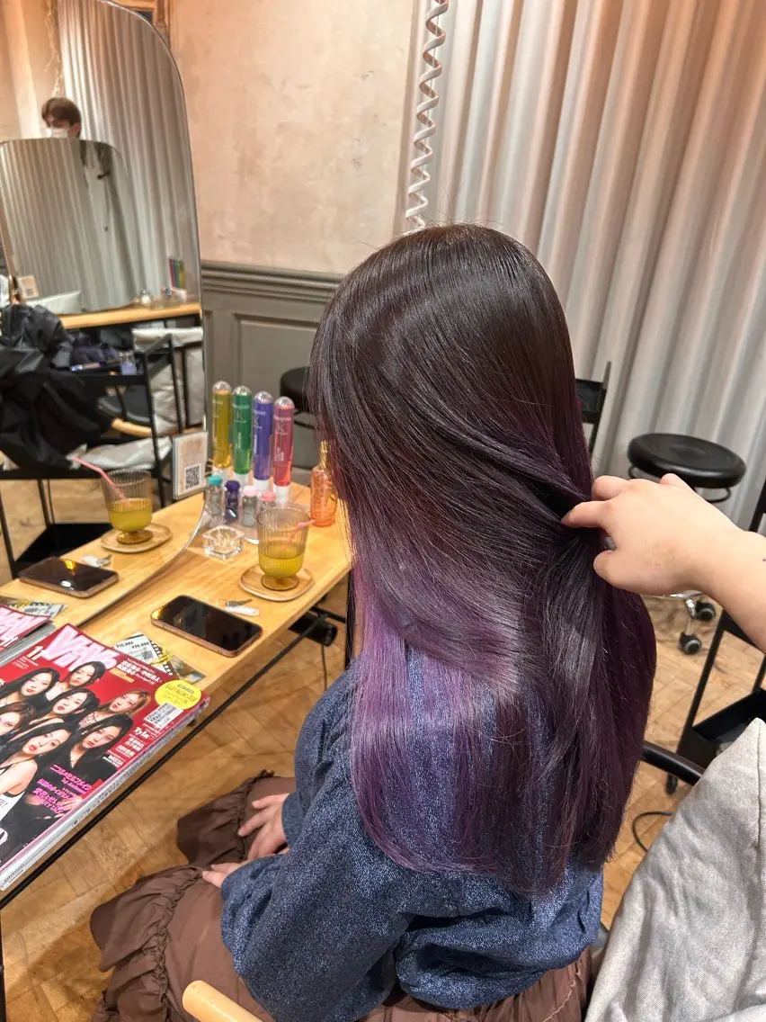 ロング 縮毛矯正 艶カラー🌟 kanonのヘアスタイル
