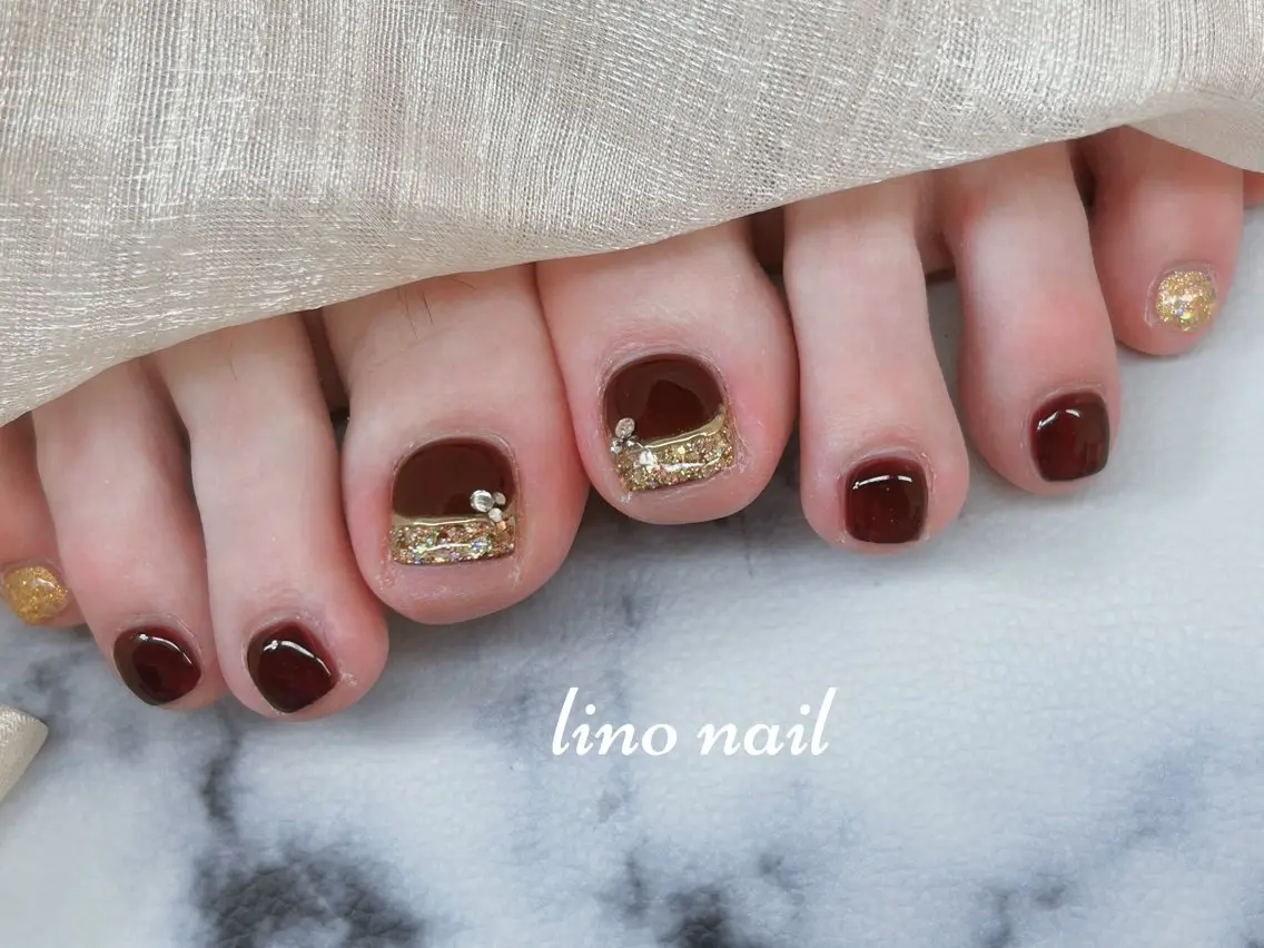 ネイル アートネイル フットネイル フットネイル Lino Nailのネイルデザイン