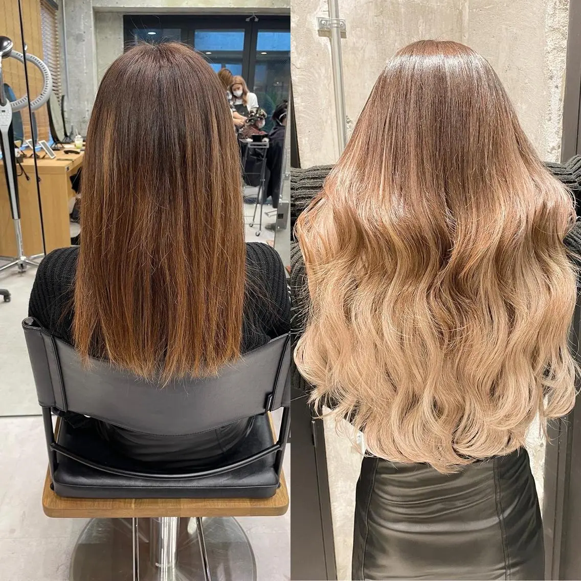 ロング カラー ヘアアレンジ ヘアカラー エクステ TATSUYA アートディレクターのヘアスタイル
