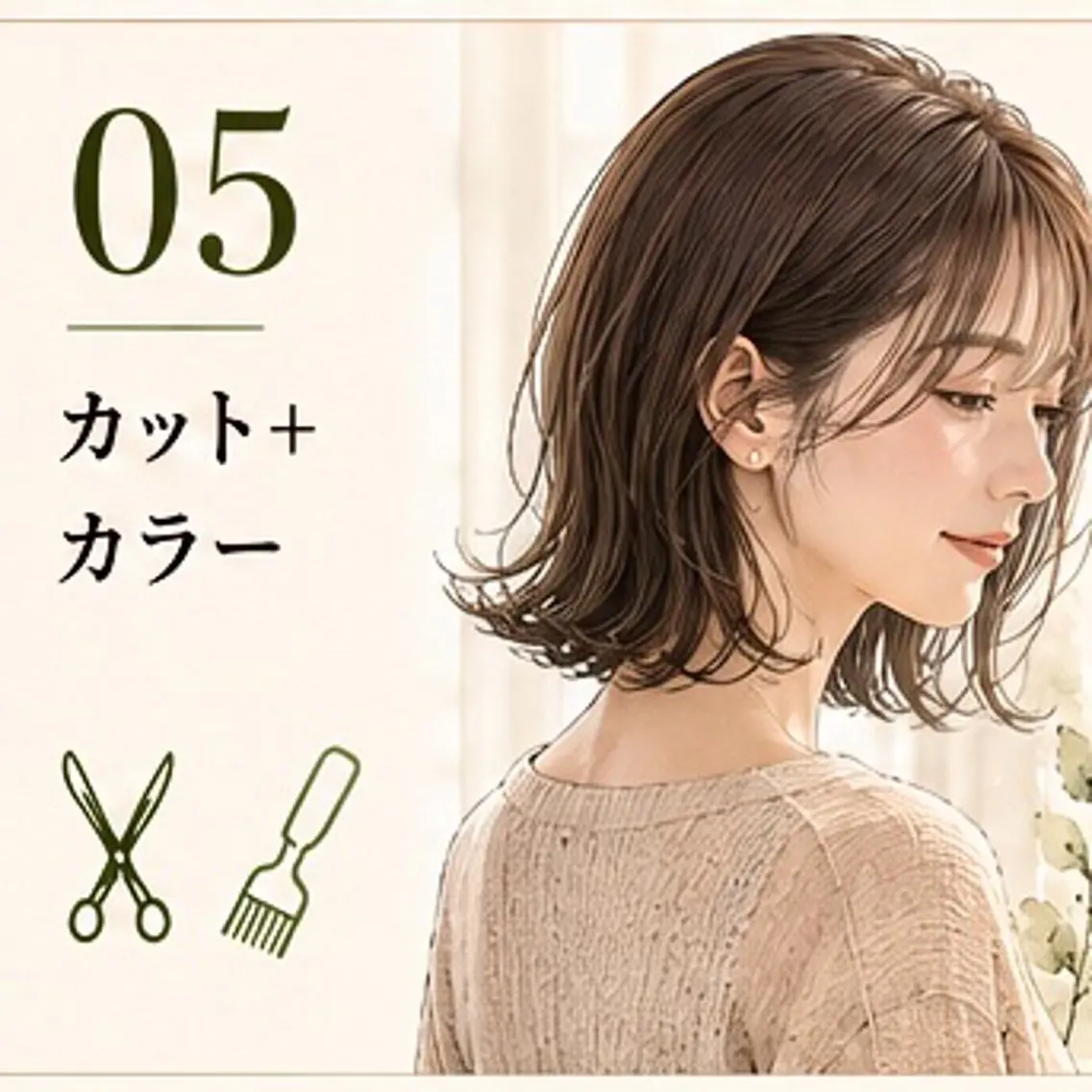 ✂︎ カット+カラーの写真