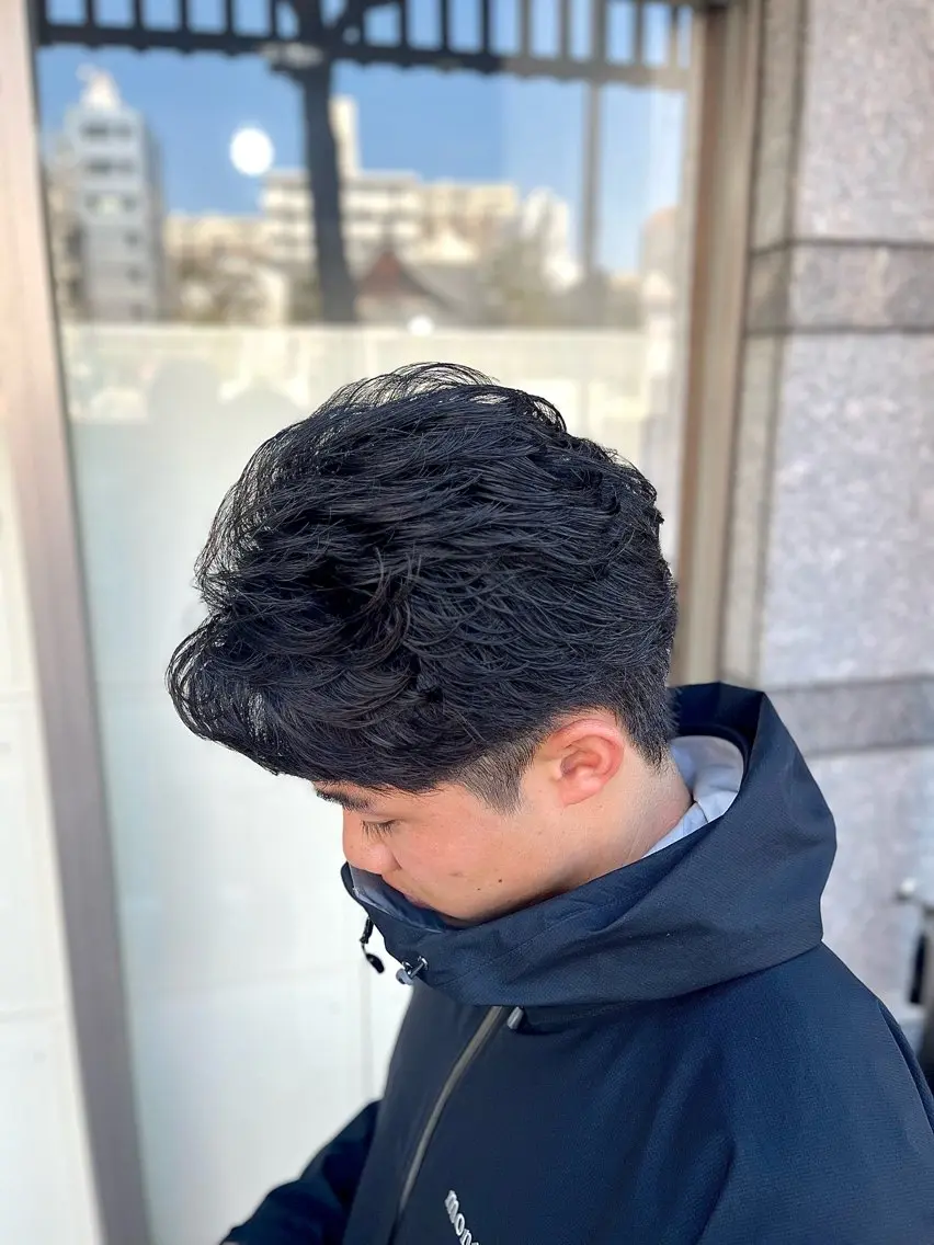 メンズカット+フェザーパーマ💫の写真