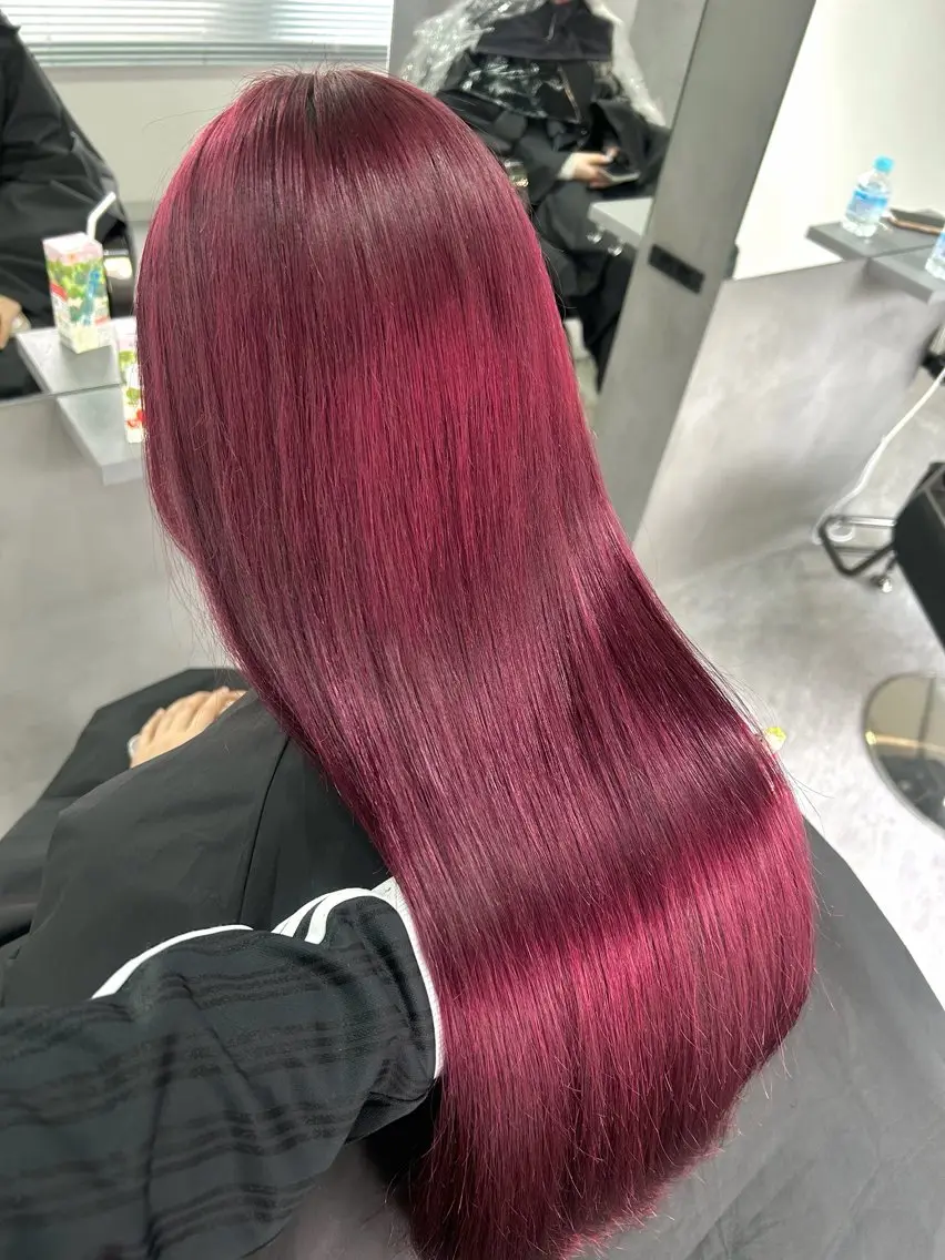 ロング カラー ヘアカラー トリートメント 💋色気ハイトーン 💋HARUKAのヘアスタイル