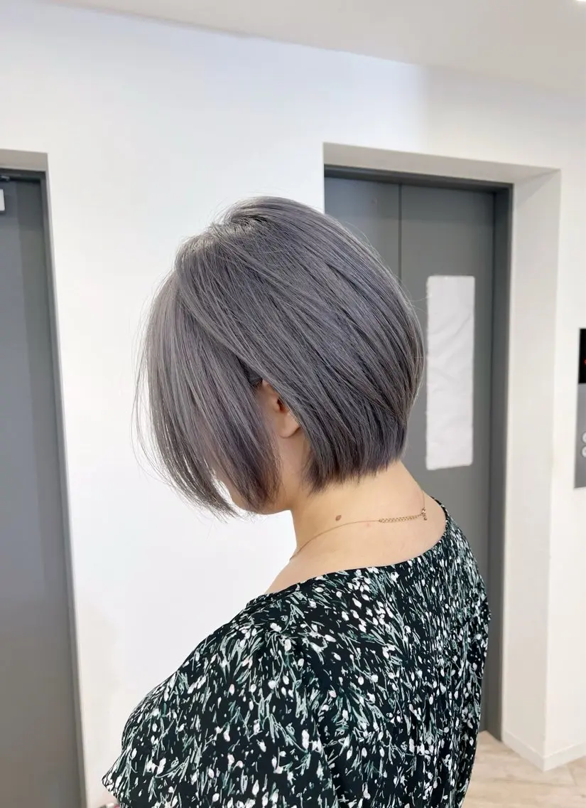 ショート ♡似合わせ ♡ハイトーン♡のヘアスタイル
