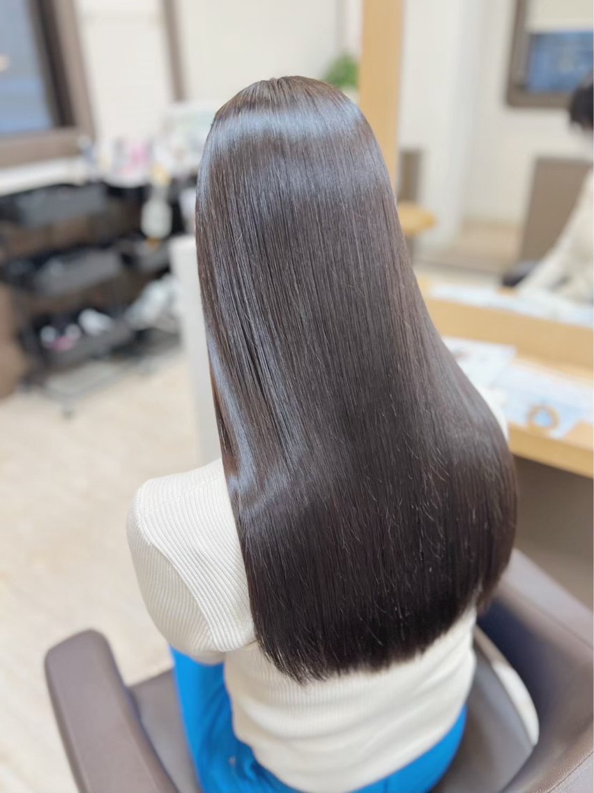 ロング 縮毛矯正 石田 廉翔のヘアスタイル