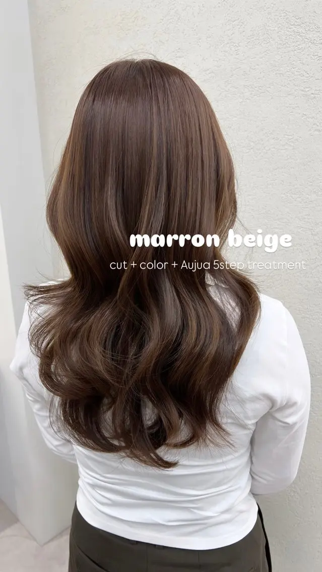 ロング カラー ベージュカラー 透明感カラー ハイライトカラー ハイライト カット ヘアカラー トリートメント 美髪矯正/髪質改善/ 艶髪🤍伊藤梨紗のヘアスタイル