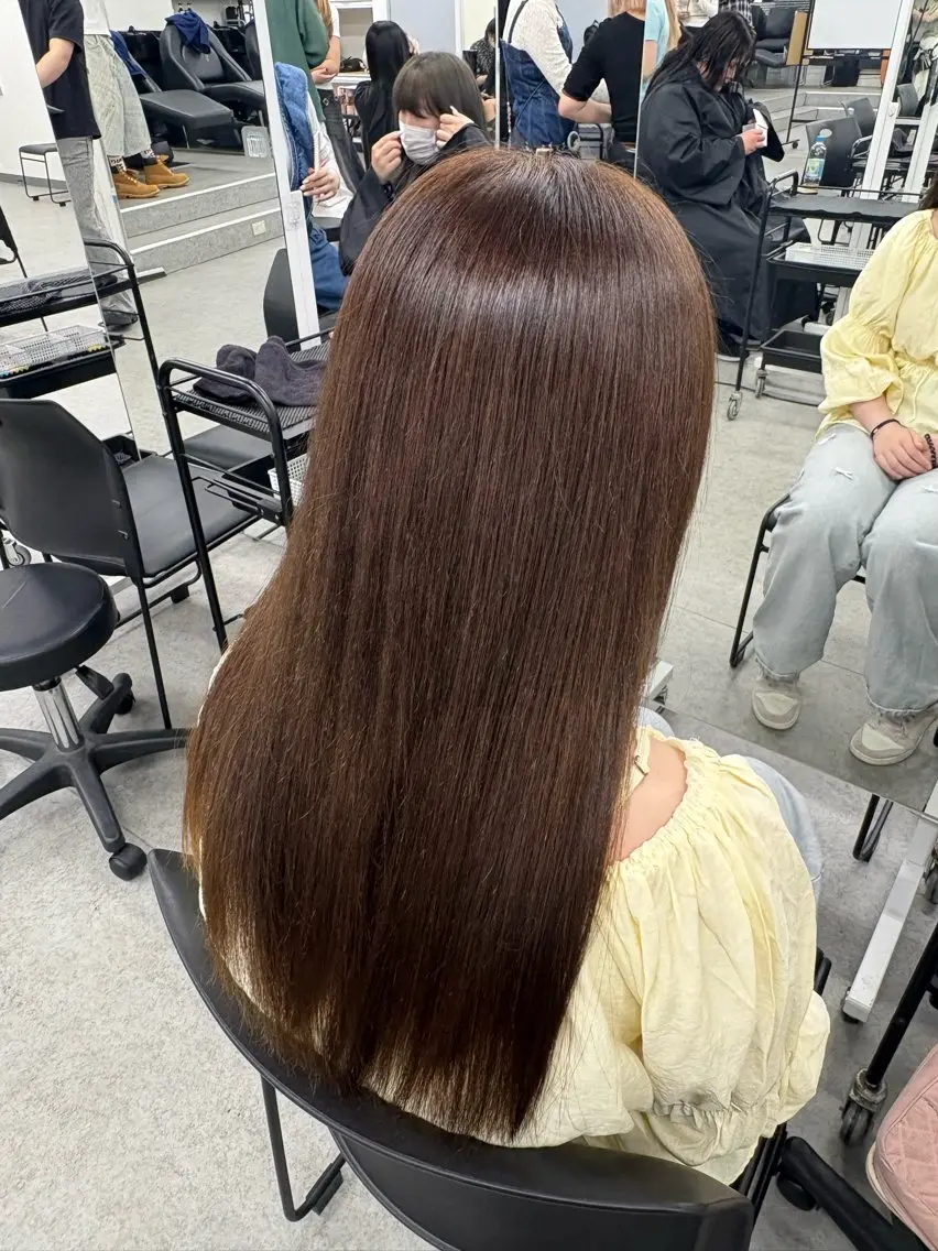 カラー ブラウンカラー オリーブブラウン カット トリートメント 💎寒色💎 HARUKAのヘアスタイル