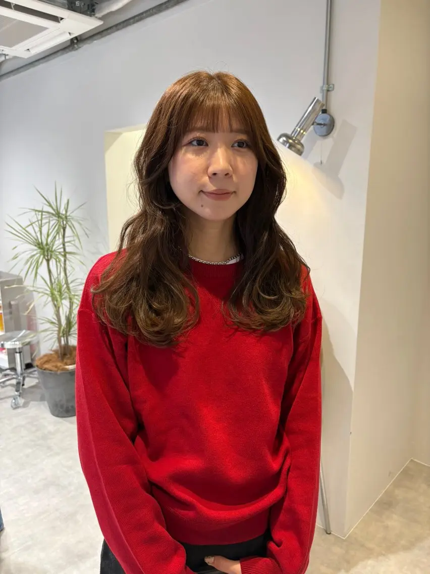 ロング カット ヘアカラー トリートメント レイヤーカット ✨️奥田良太✨️のヘアスタイル