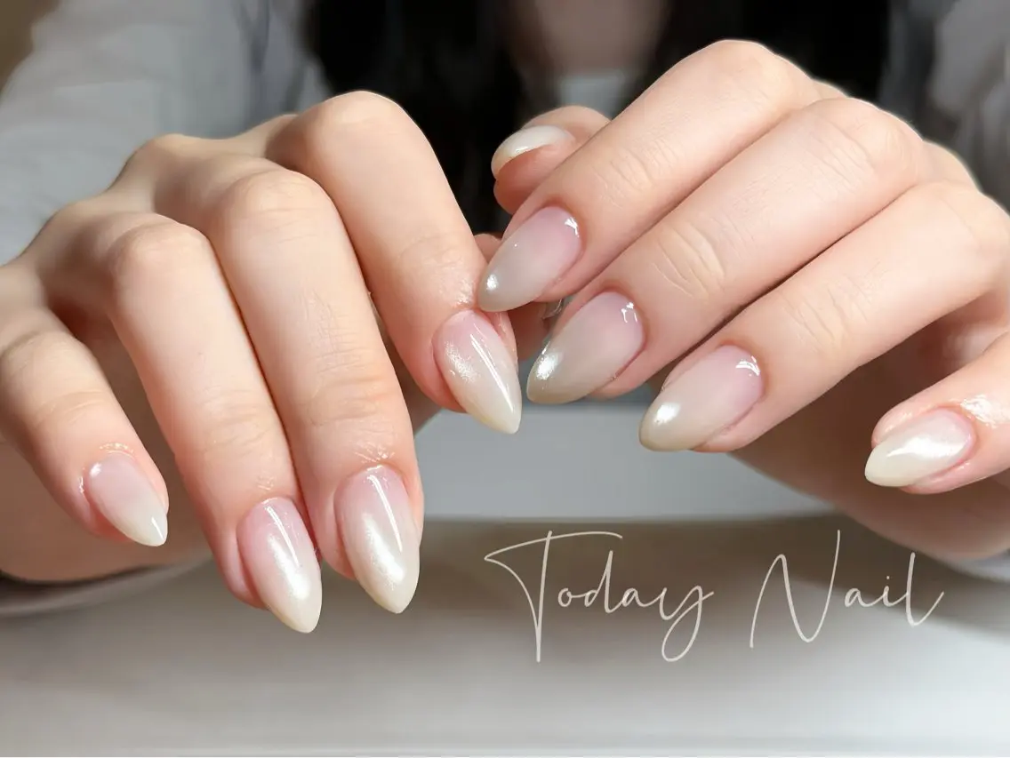 ネイル グラデーション マグネットネイル ショートネイル 夏ネイル ハンドネイル りゅうToday Nailのネイルデザイン