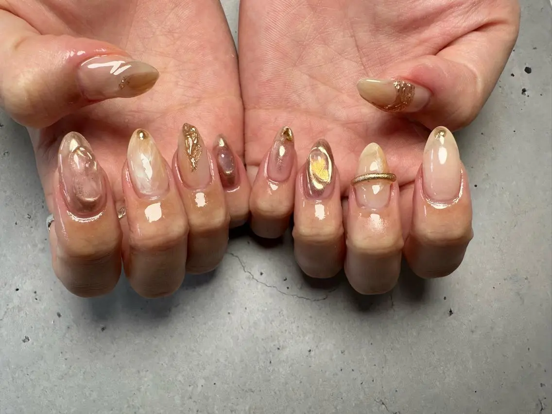 ミニモからの新規お客様限定💅💗ジェルネイル持ち込みデザイン✨(ケア込み)オフなしの写真
