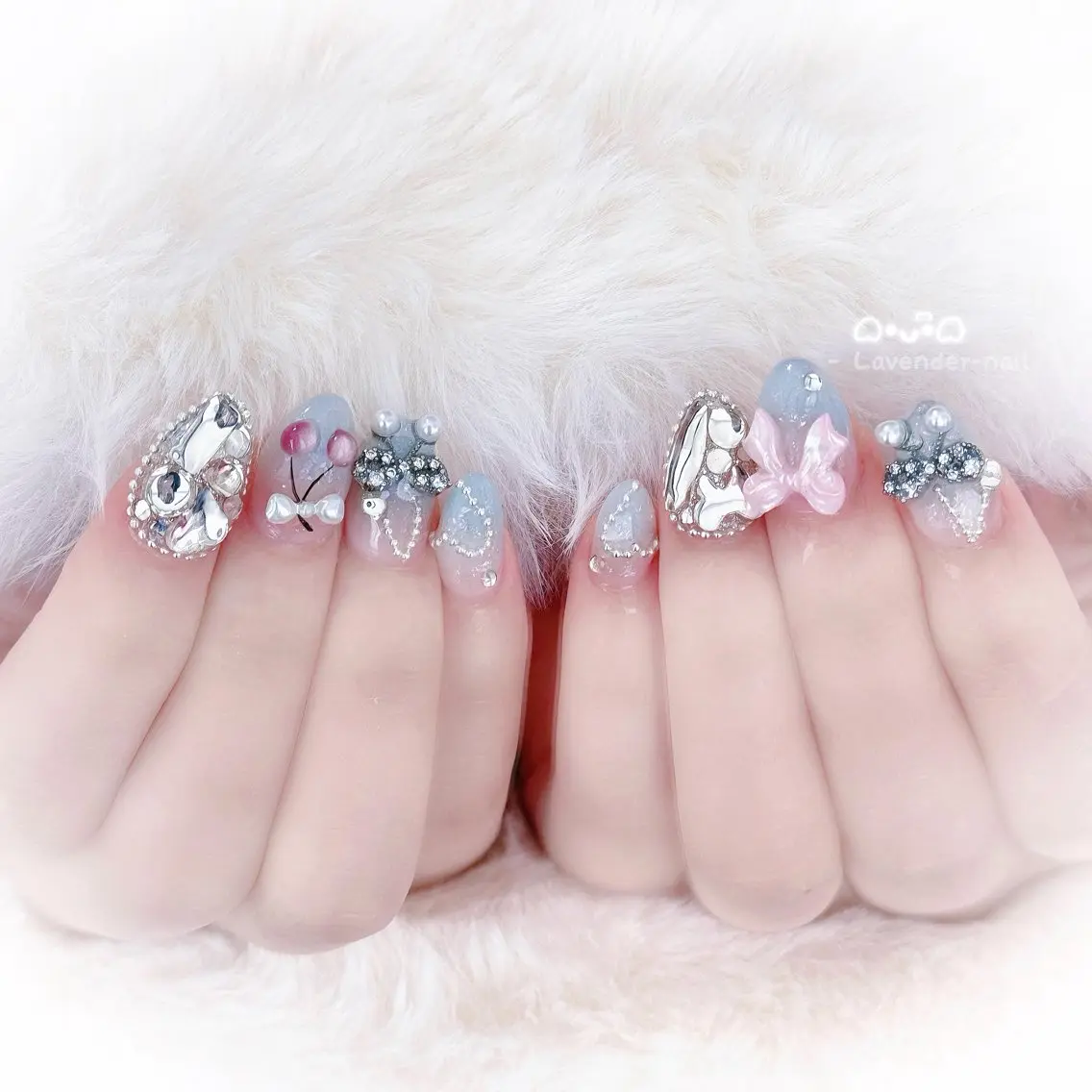 ネイル ハンドネイル Lavender nail·中島公園のネイルデザイン