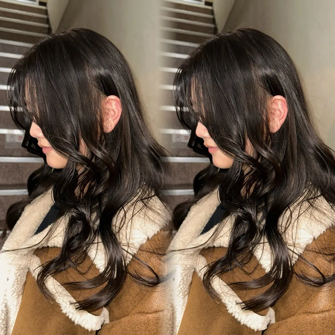 ロング カラー 透明感カラー グレージュ オリーブグレージュ オリーブグレー ヘアカラー トリートメント aina/心斎橋 /難波/カラーのヘアスタイル