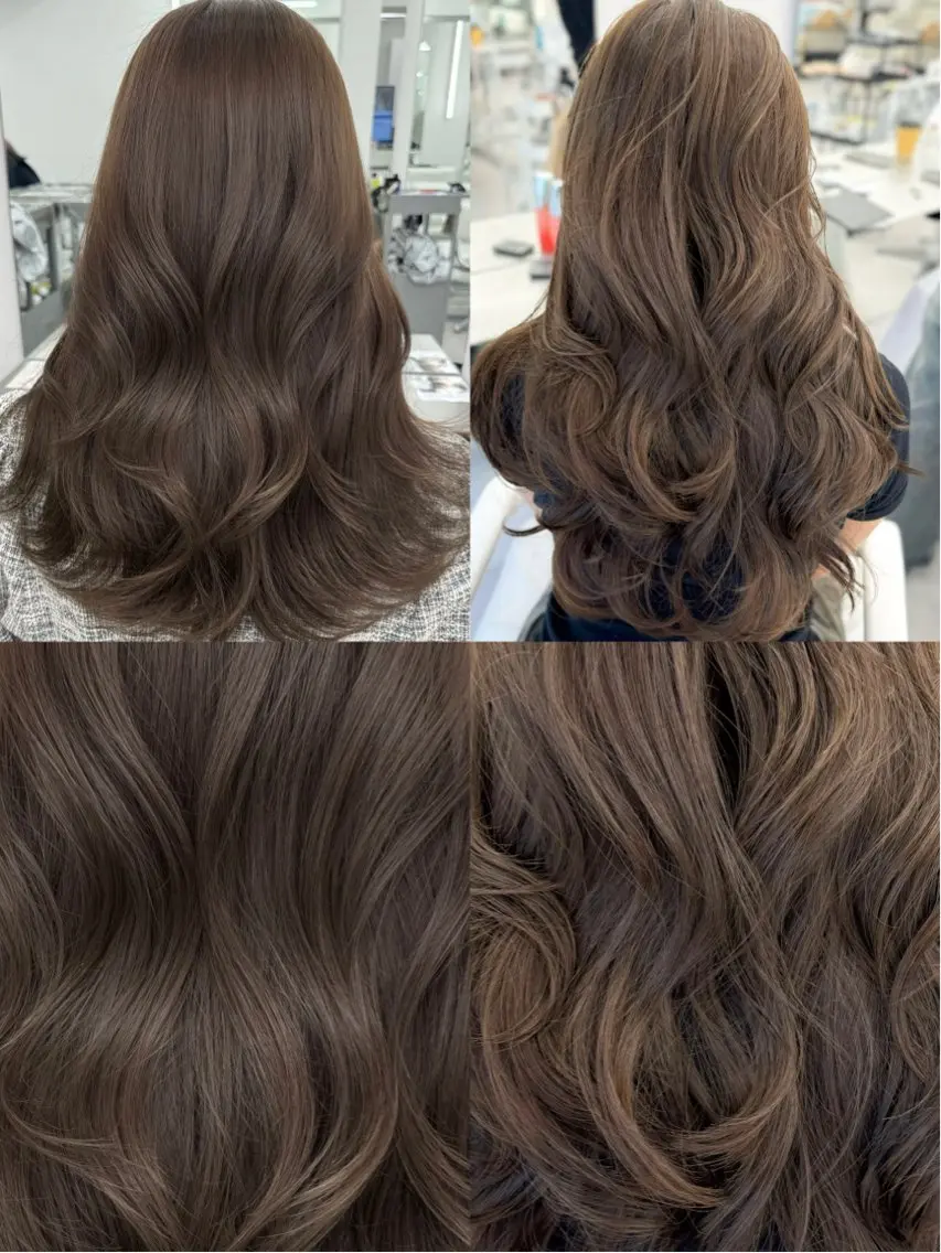 ロング カラー カット ヘアカラー トリートメント 顔まわりの神様✨ 透明感カラー藤嶋秀幸のヘアスタイル