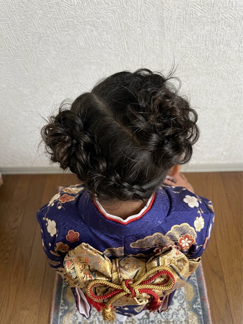 ヘアアレンジ キッズ 浴衣 ヘアセット／六本木 Yukaのヘアスタイル
