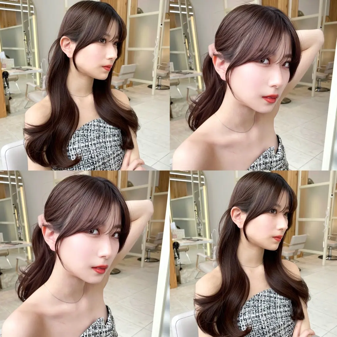 ミディアム カラー 🇰🇷韓国風くびれ ヘア🇰🇷中村優大のヘアスタイル