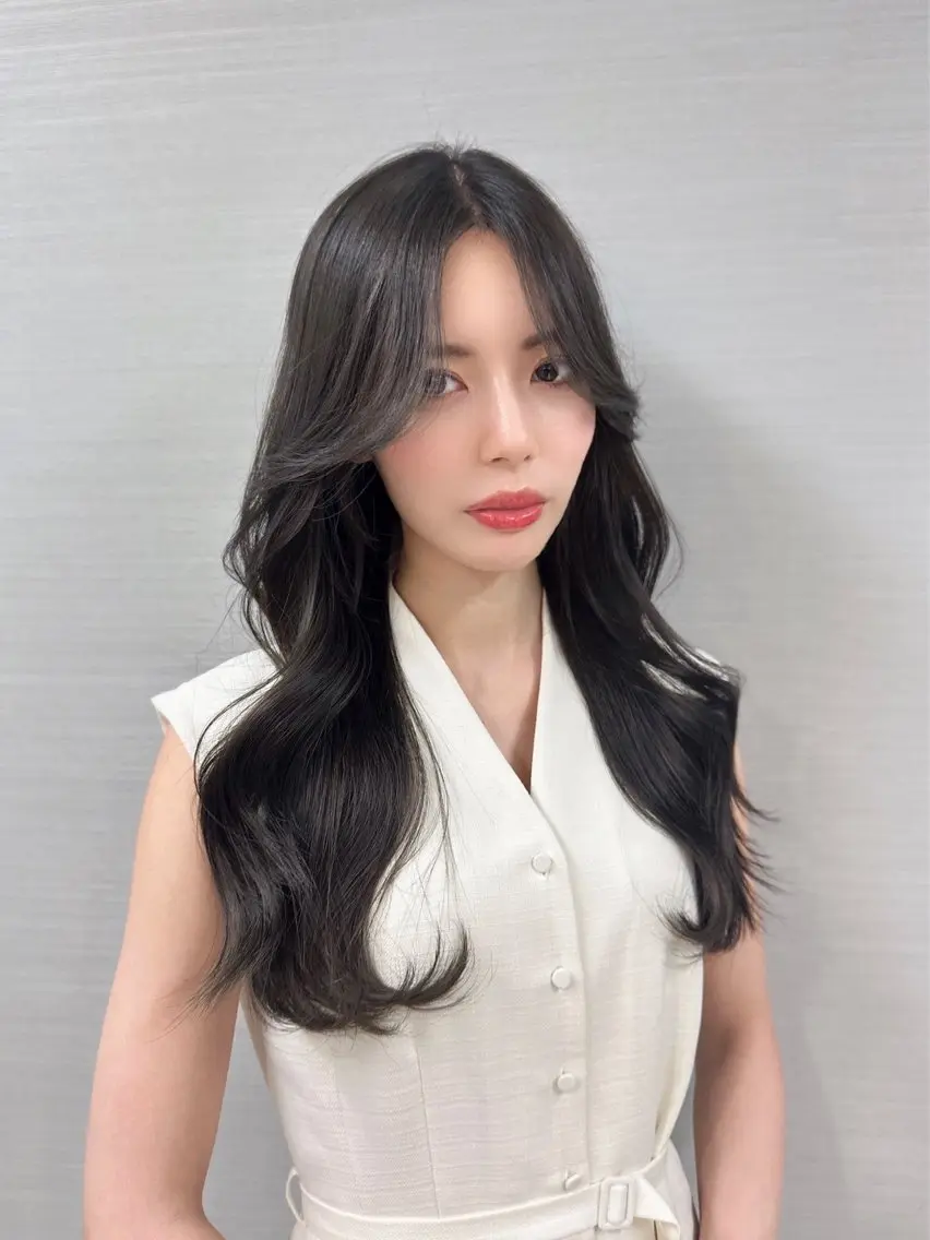 ミディアム カラー 韓国ヘア 店長NEGIのヘアスタイル