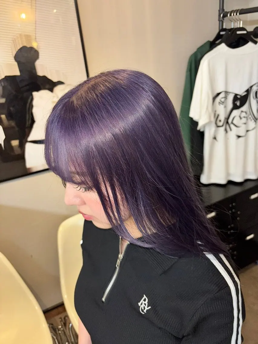 カラー バイオレットカラー HIGA 🐾のヘアスタイル