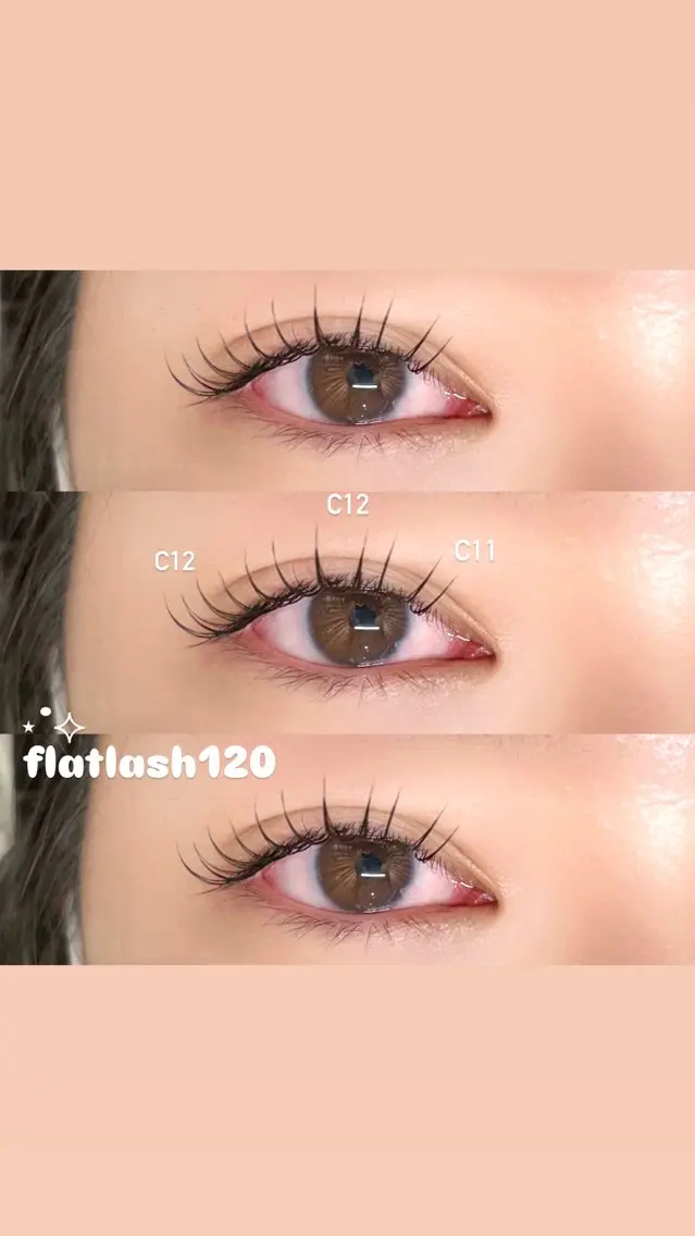 🎀flatlash120本 Wcoating付(オフなし)🎀の写真