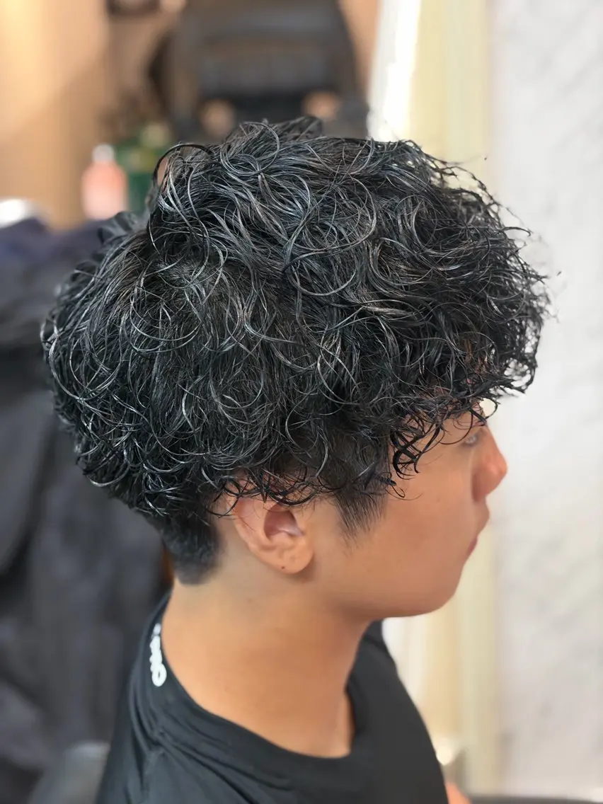 パーマ メンズ カット パーマ メンズ特化/パーマ/ フェードWATARUのヘアスタイル