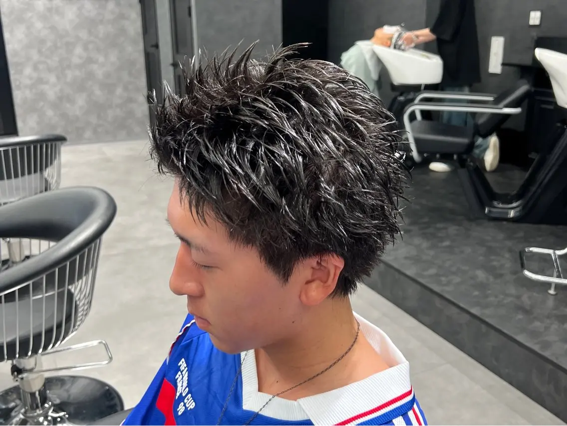 ショート メンズ 町田No.1パーマ 特化✂︎小杉澪生のヘアスタイル