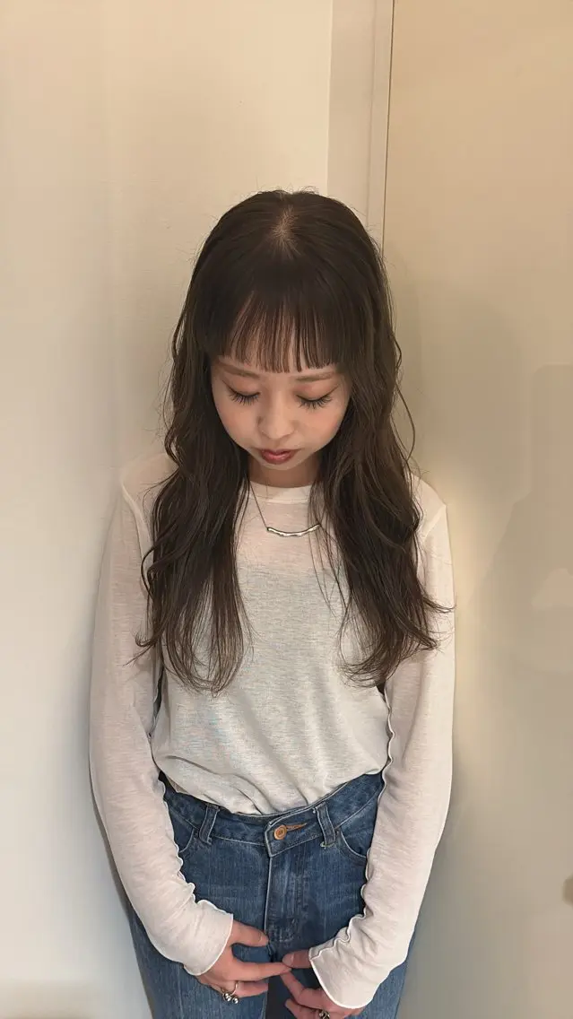 ロング カラー ヘアカラー トリートメント 高橋 杏のヘアスタイル