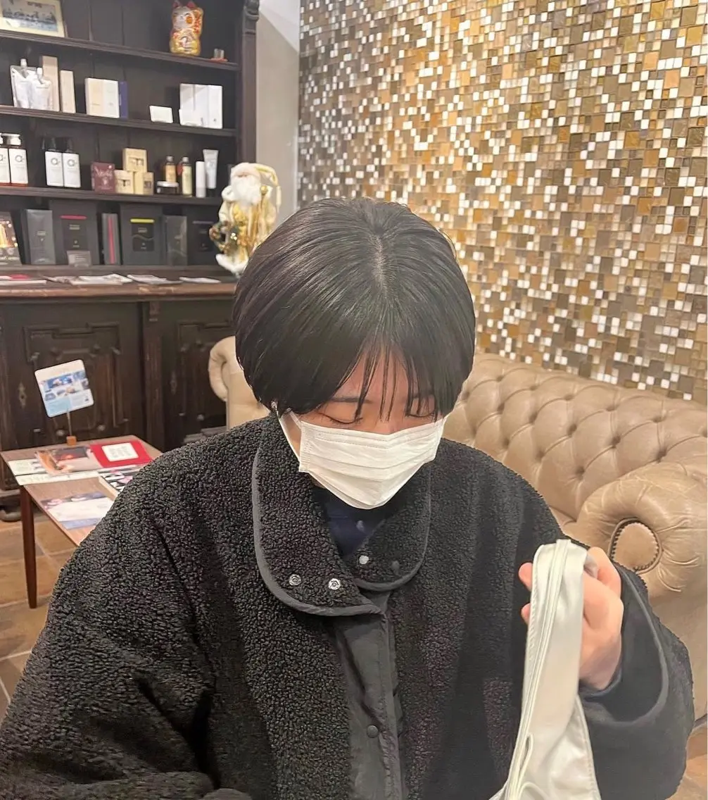 ショート ショートヘア 水ノ上 優花のヘアスタイル