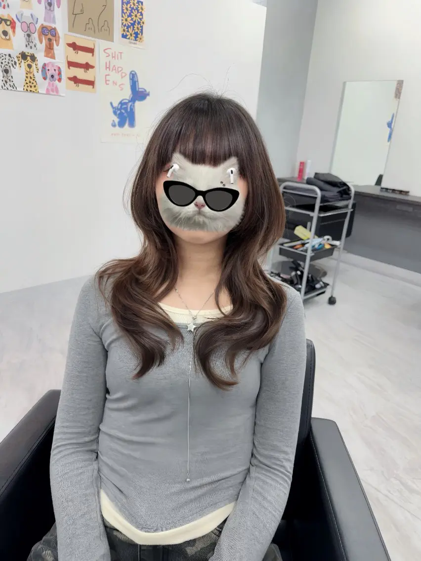 セミロング レイヤーカット ワンホンレイヤー カット 永田竜一/ 浜松のレイヤーマンのヘアスタイル
