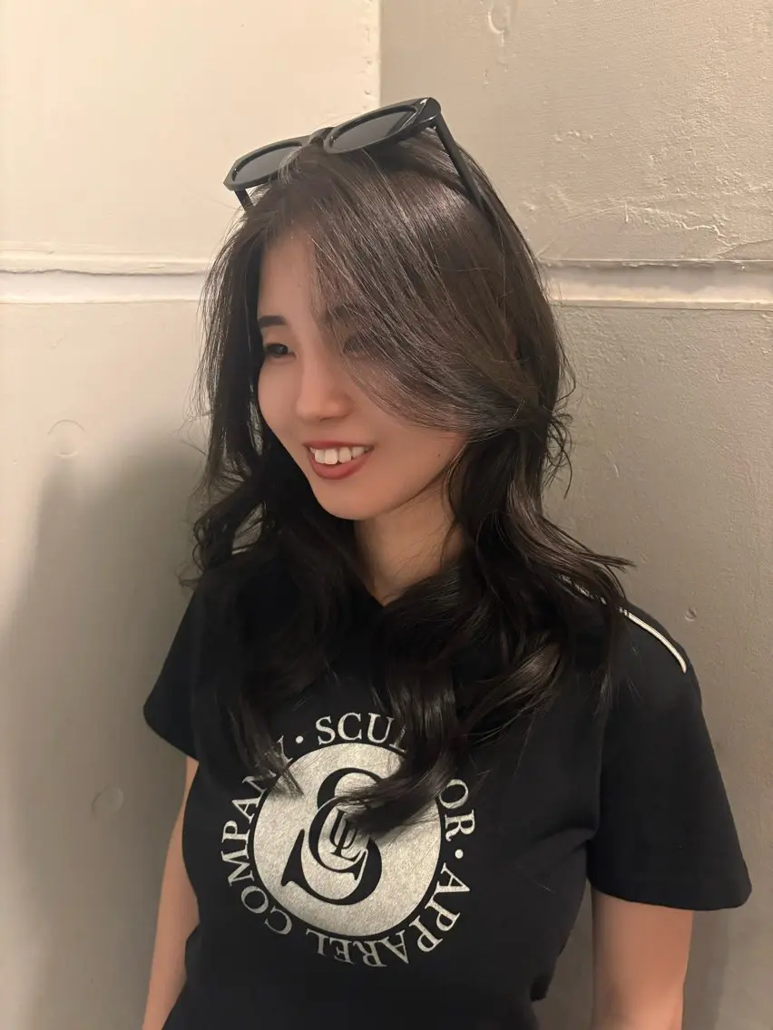 ロング カット ヘアカラー 縮毛矯正 トリートメント glossyhair _MiMiのヘアスタイル