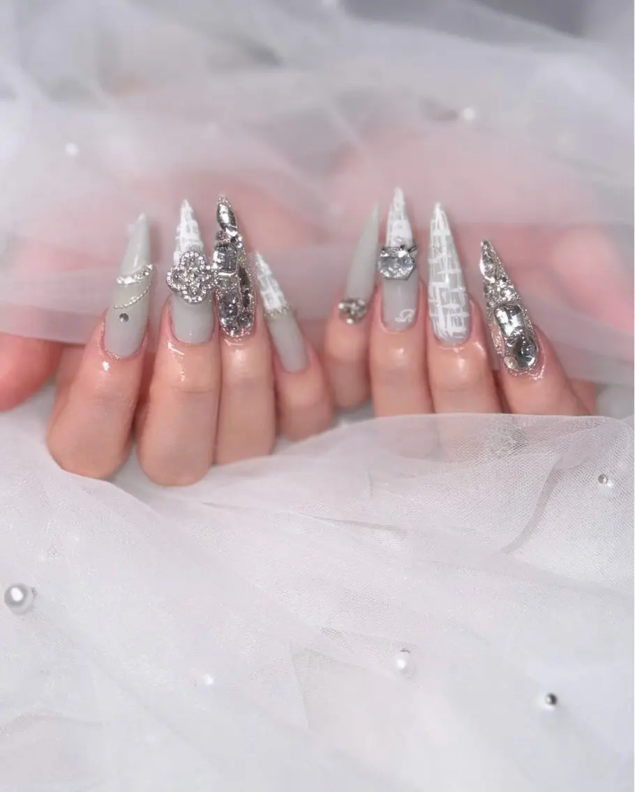 OFF込🦋‪🫧お好きなdesign💅パーツ付け放題💎長さだし10本の写真
