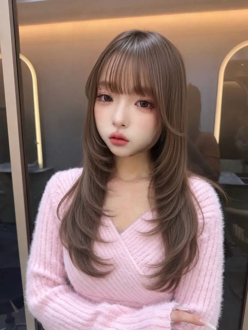 ロング カラー カット ヘアカラー ヘアセット ♥️ダブルカラー /yuuki♥️のヘアスタイル