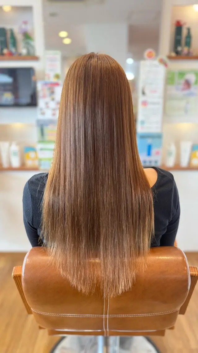 ロング 縮毛矯正 心cocoro RISAのヘアスタイル