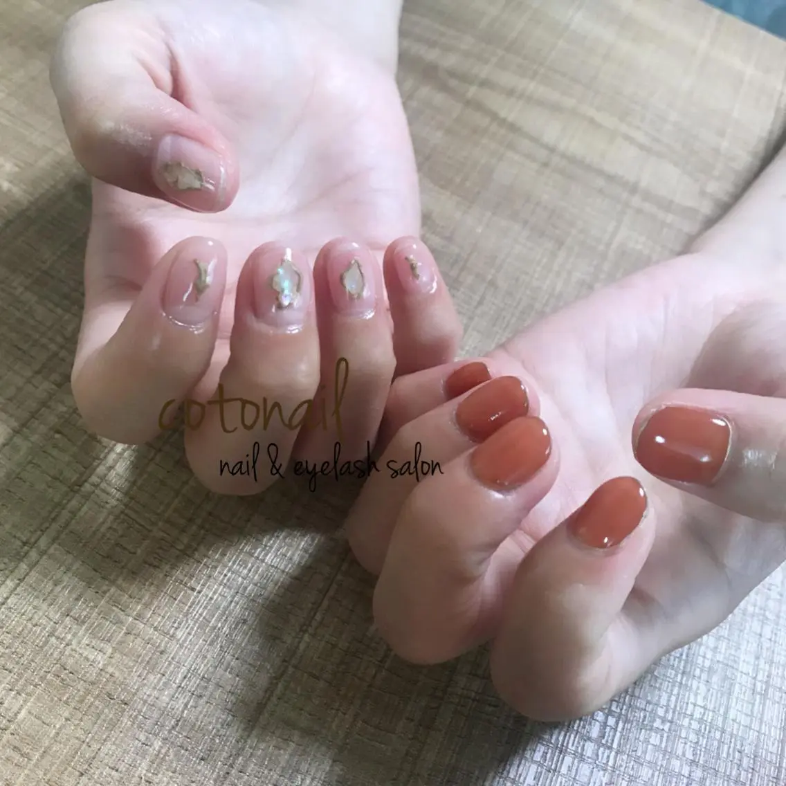 ショート ネイル アートネイル ハンドネイル ツメトマツゲ .のネイルデザイン