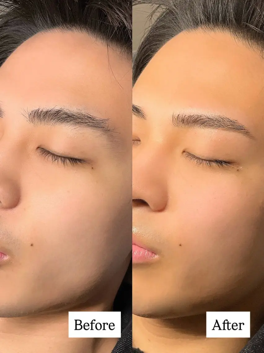 メンズ アイブロウ ワックス脱毛 眉カット L i l y / kahoのマツエク・マツパデザイン