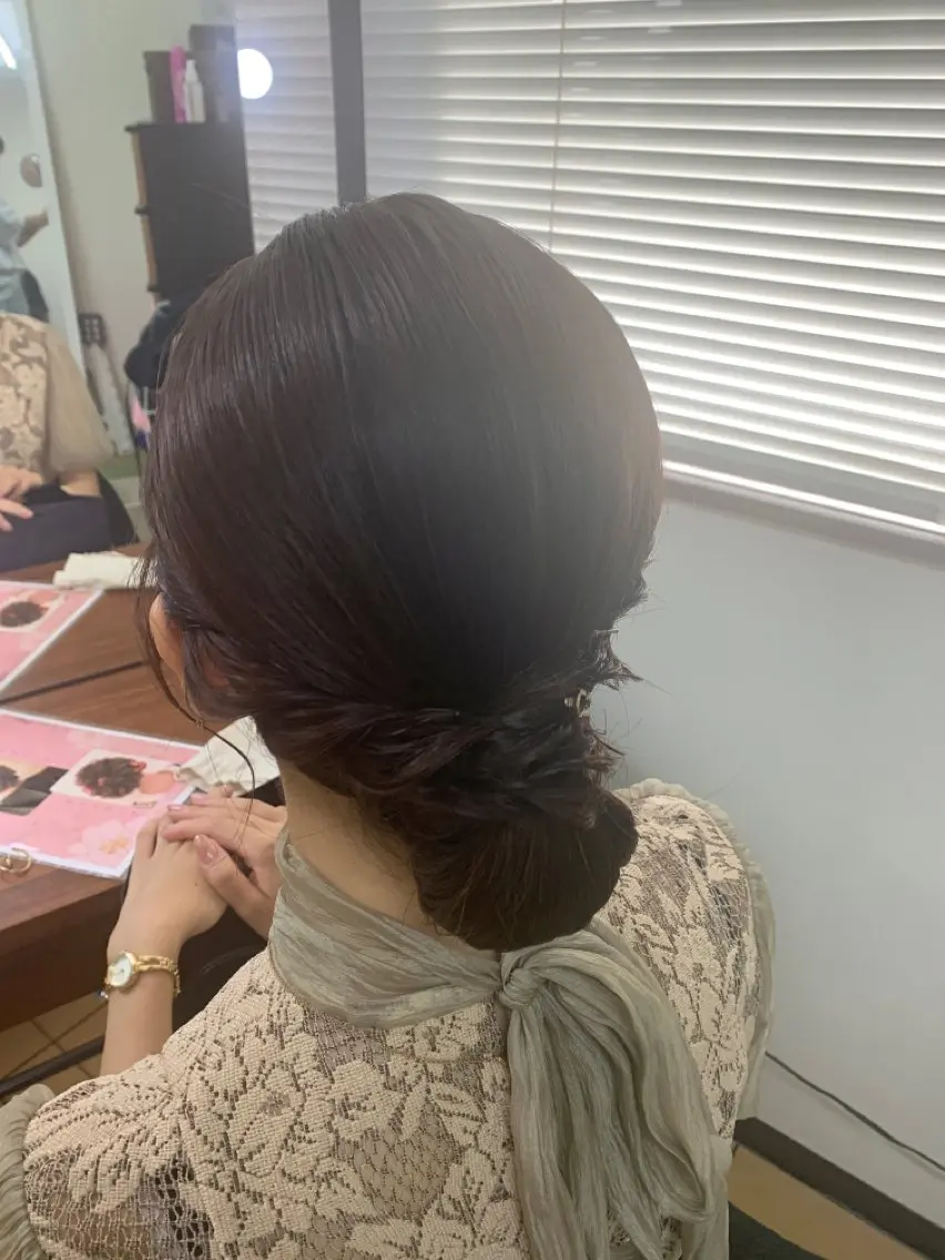 ミディアム ヘアセット Delight ヘアメイク着付けのヘアスタイル