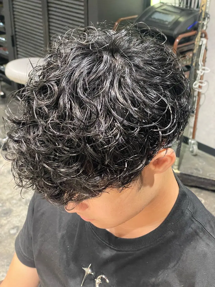 パーマ メンズ カット パーマ 💈メンズ職人 ルキト💈のヘアスタイル