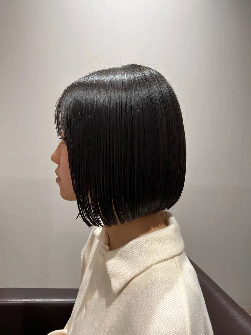 ショート ボブ 長めボブ 山口 莉々香のヘアスタイル