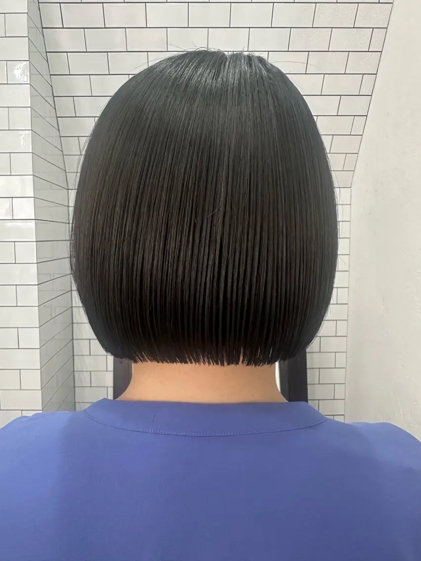 ショート カット 縮毛矯正 トリートメント 妙見 知洋のヘアスタイル