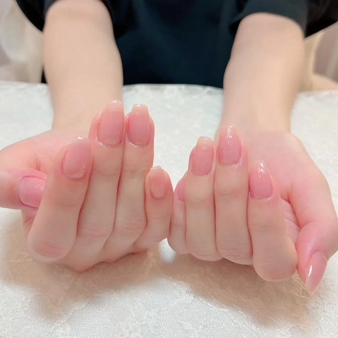 ネイル ラメ(グリッター) シルバー ハンドネイル aoi nailのネイルデザイン