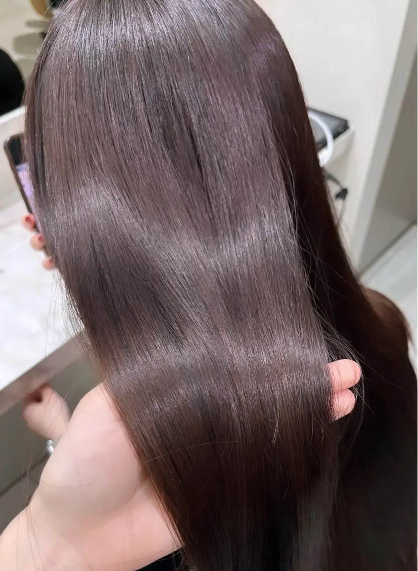 【 𝐂𝐨𝐥𝐨𝐫 】プレミアムケアカラー × 高級4stepトリートメント🤍〈 色持ち処理剤付き︎︎🪄 〉の写真