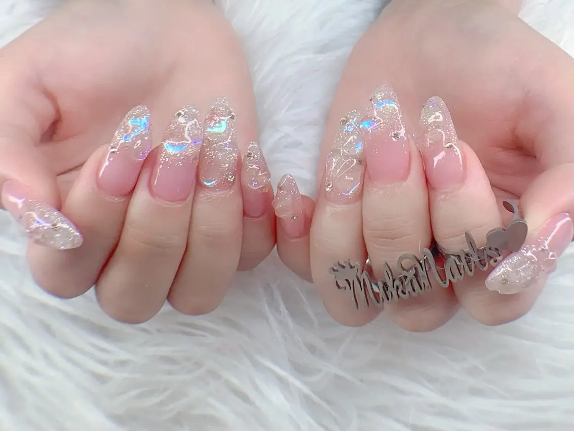 ロング 韓国風ヘア ハンドネイル ハンドケア Mika Nail 池袋のネイルデザイン