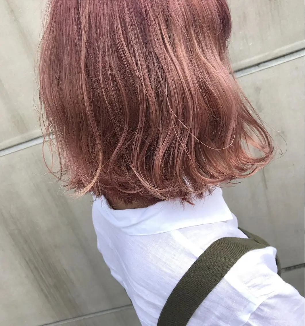 ショート カラー バレイヤージュ ブリーチ デザインカラー ハイライトカラー ハイライト 【渋谷で人気】艶髪× 髪質改善/ツヤカラーのヘアスタイル