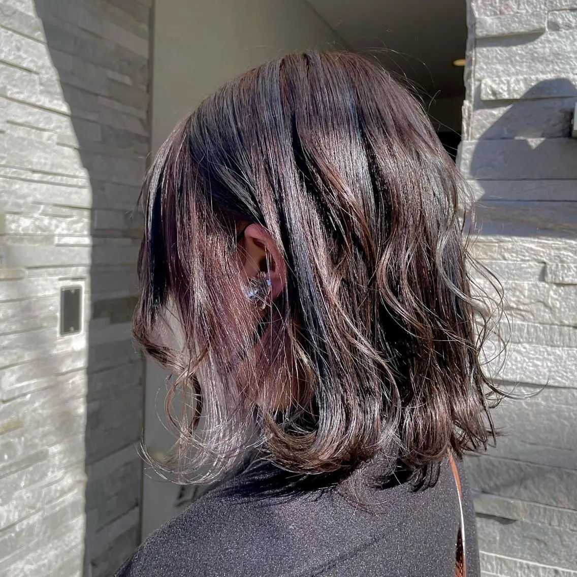 ミディアム カラー ブルーカラー ハイライトカラー ラベンダーカラー ハイライト ヘアカラー 💖KANAMI💖 似合わせヘアスタイルのヘアスタイル