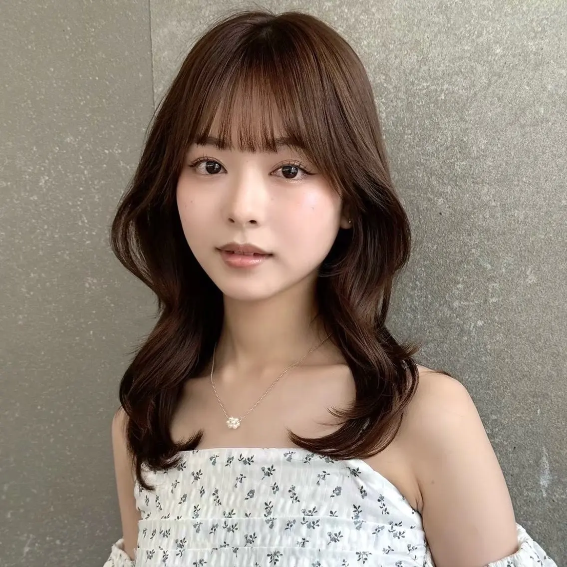ロング カラー カット トリートメント 髪質改善|透明 感カラー🩵レイヤーのヘアスタイル